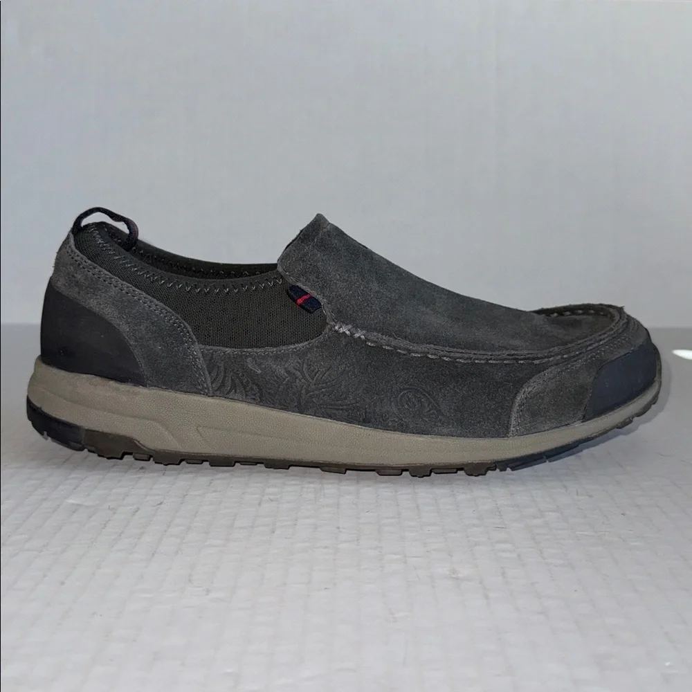 Olukai Gray Hama Kele Slip On Loafers